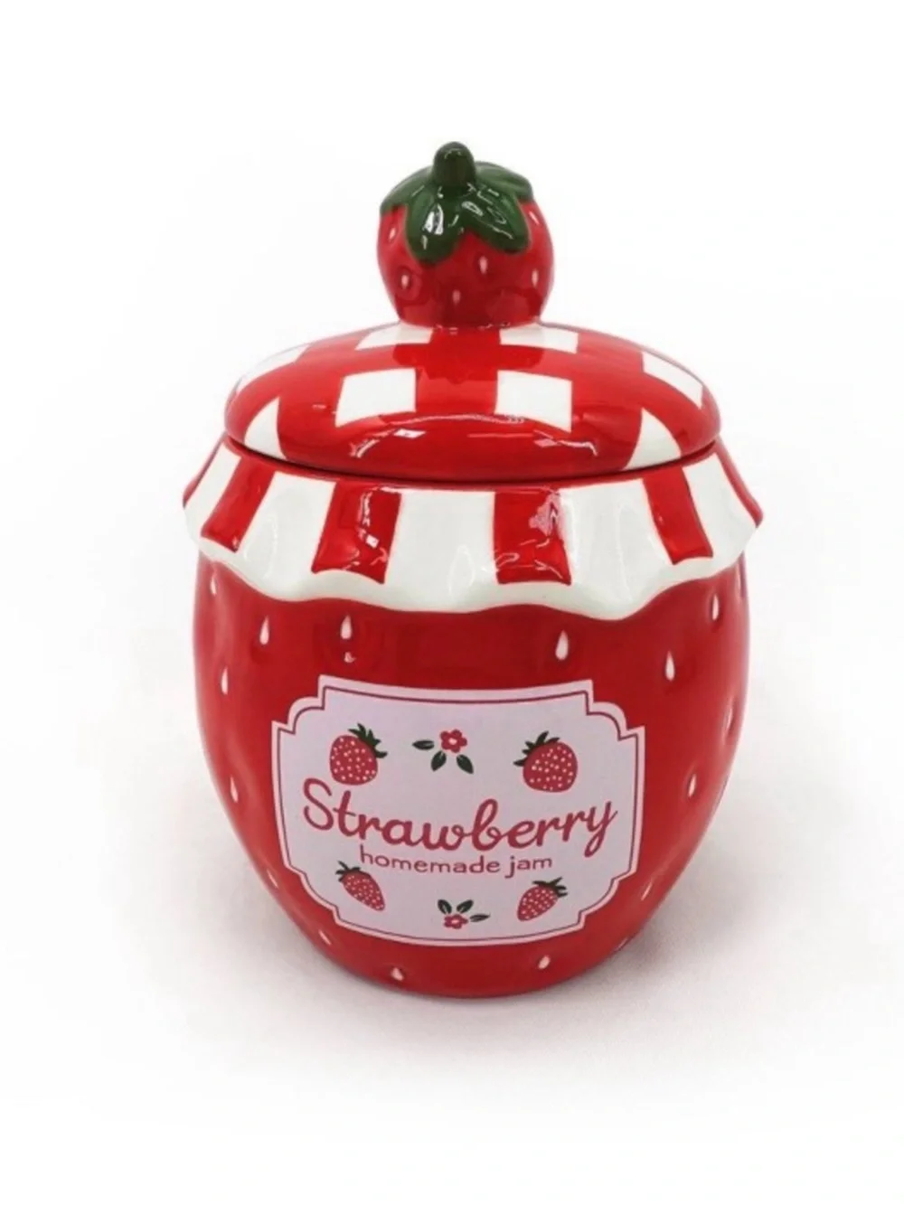 New! Strawberry Jam Ceramic Decorative Jar with Lid, Target Bullseye Playground